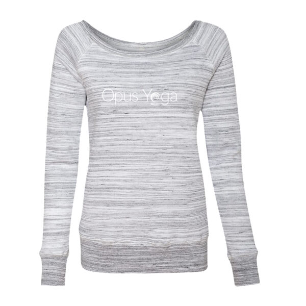 Opus Yoga Printed - Women’s Sponge Fleece Wide Neck Sweatshirt Thumbnail