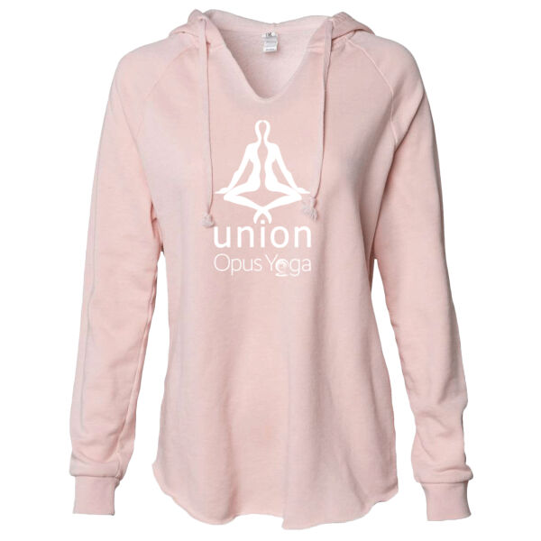 Union Yoga Printed - Women’s Lightweight California Wave Wash Hooded Sweatshirt Thumbnail