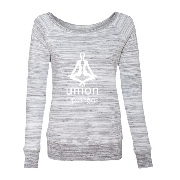 Union Yoga Printed - Women’s Sponge Fleece Wide Neck Sweatshirt Thumbnail