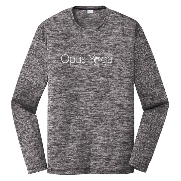 Independent Trading Co. Opus Yoga Printed - PosiCharge ® Long Sleeve Electric Heather Tee Thumbnail
