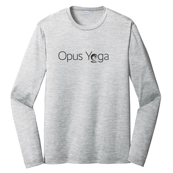 Independent Trading Co. Opus Yoga Printed - PosiCharge ® Long Sleeve Electric Heather Tee Thumbnail