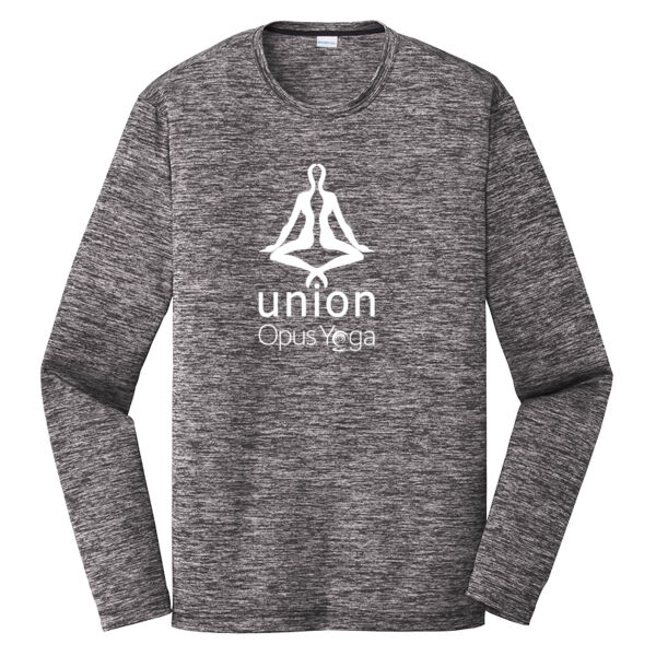 Independent Trading Co. Opus Yoga Printed - PosiCharge ® Long Sleeve Electric Heather Tee Thumbnail