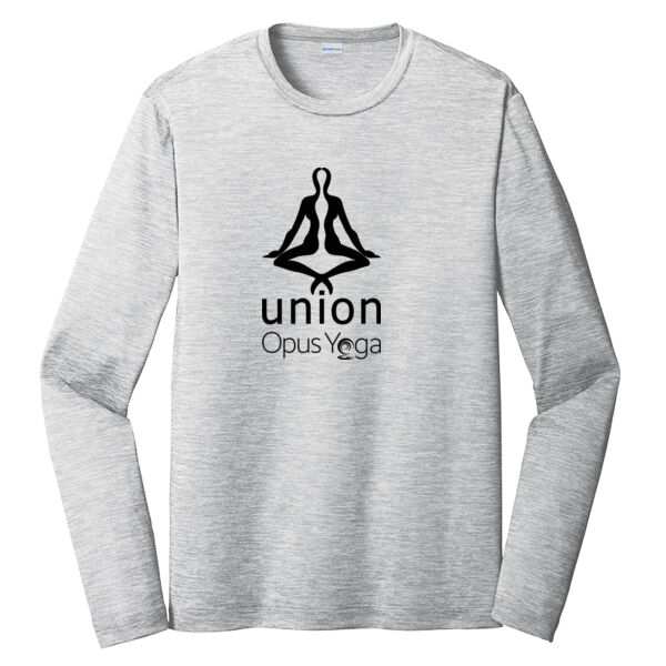 Independent Trading Co. Opus Yoga Printed - PosiCharge ® Long Sleeve Electric Heather Tee Thumbnail