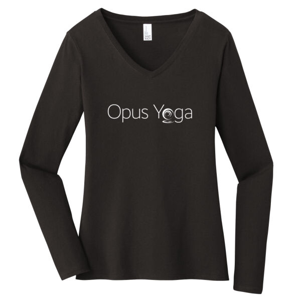 Independent Trading Co. Opus Yoga Printed - Women's Very Important Tee ® Long Sleeve V Neck Thumbnail