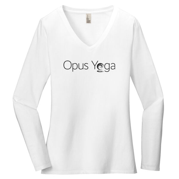 Independent Trading Co. Opus Yoga Printed - Women's Very Important Tee ® Long Sleeve V Neck Thumbnail