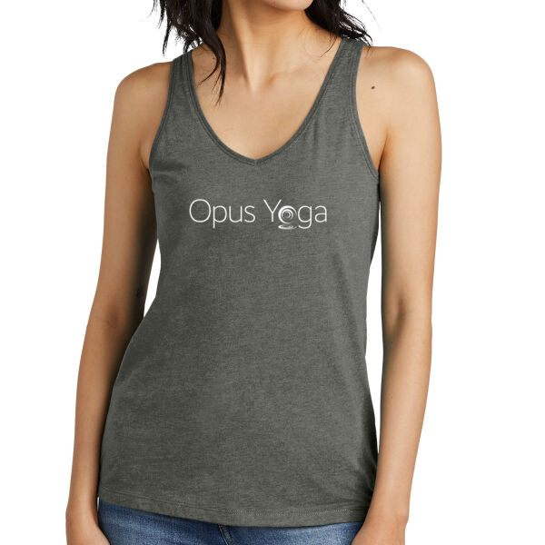 Opus Yoga Printed - Women's Perfect Blend ® CVC V Neck Tank Thumbnail