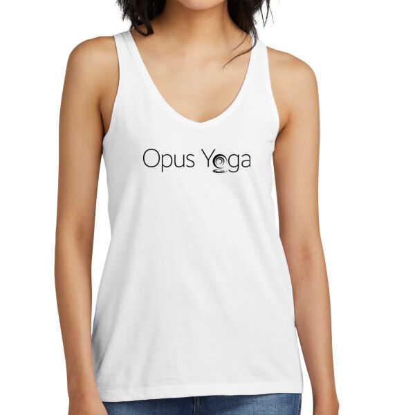 Opus Yoga Printed - Women's Perfect Blend ® CVC V Neck Tank Thumbnail